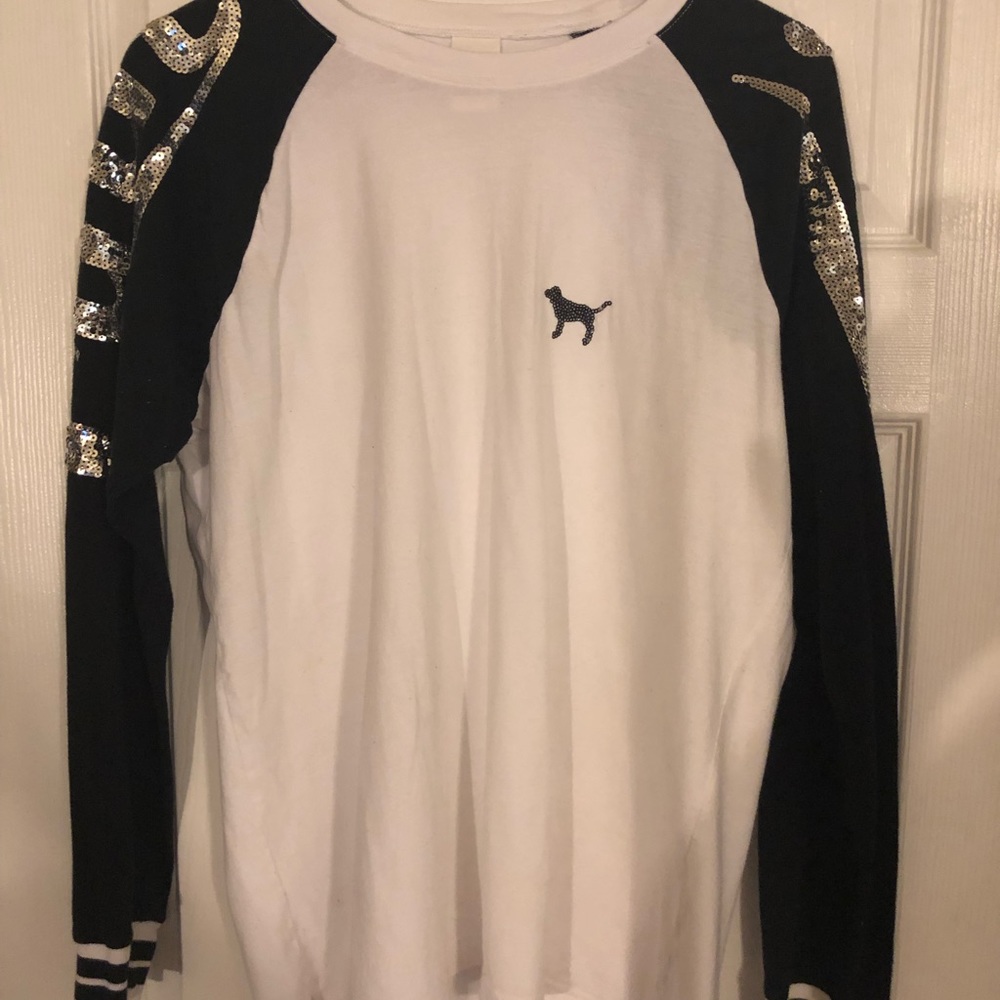 Pink Victoria Secret long sleeved shirt.
